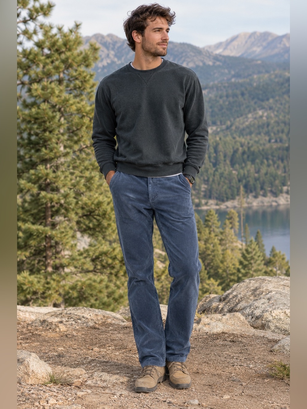 Faherty Organic Cotton Corduroy Straight Jeans